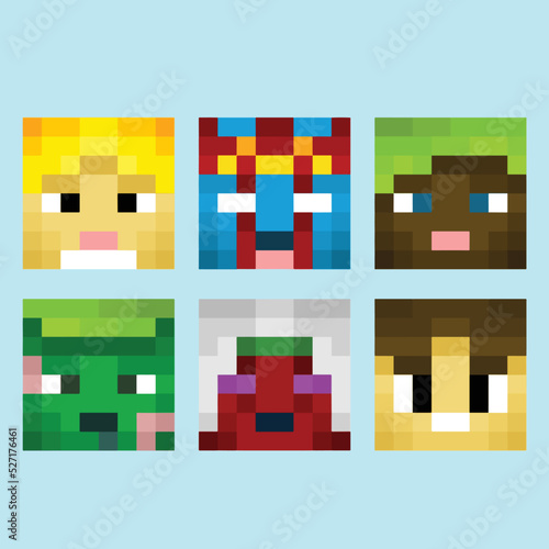 Editable Vector Illustration of Character Head. Good for sticker, icon, clip art, ppt, game, education, etc