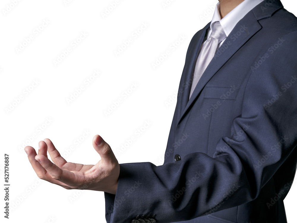 Businessman use hands to receive something isolated on a white background, Businessman hand isolated on a white background PNG file. Businessman use hands to receive something isolated on a white background, Businessman hand isolated on a white background PNG file.