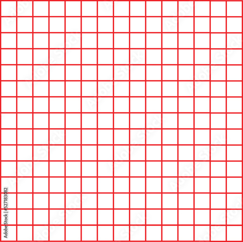 white vector abstract white polygonal grid background red  line quilt pattern, bed sheet pattern, handkerchief pattern.