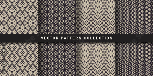 Set of seamless patterns collection