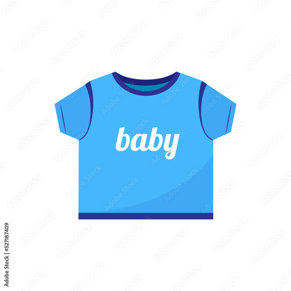 Blue baby t-shirt on white background Blue baby t-shirt on white background