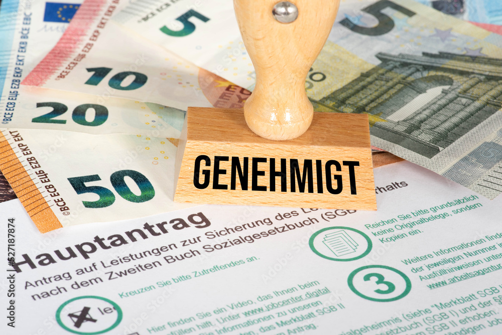 Antrag Auf Arbeitslosengeld Euro Geldscheine Und Stempel Genehmigt antrag-auf-arbeitslosengeld-euro-geldscheine-und-stempel-genehmigt