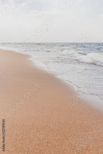 An empty Baltic beach, Poland