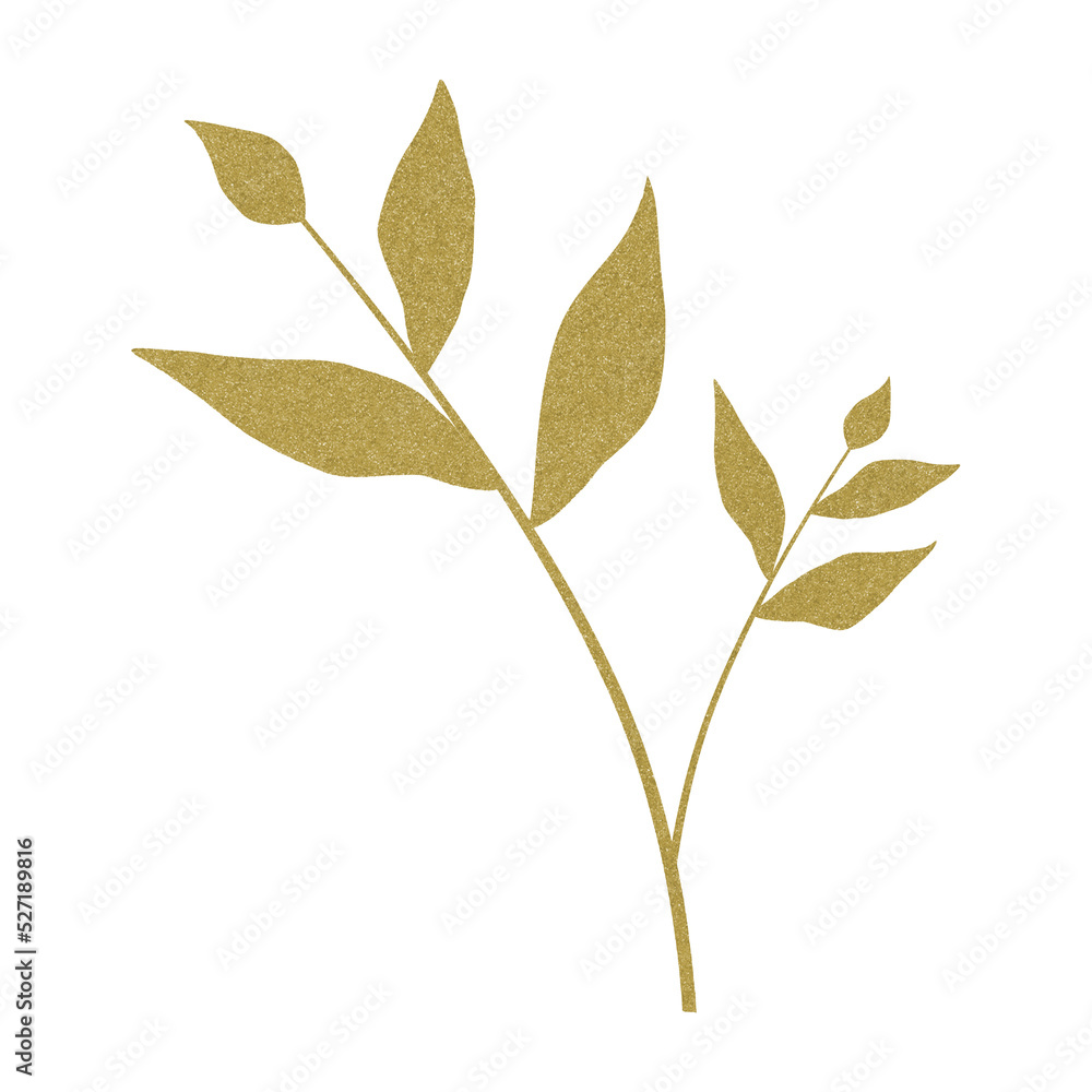 Obraz premium PNG. Gold leaf glitter paper texture.