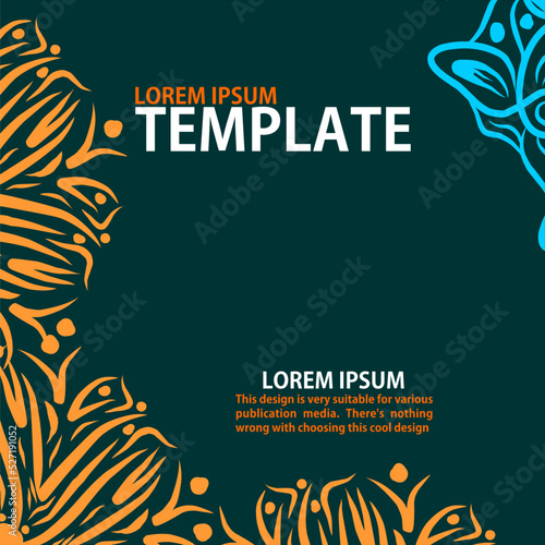 Vector Mandala style, with several color combinations