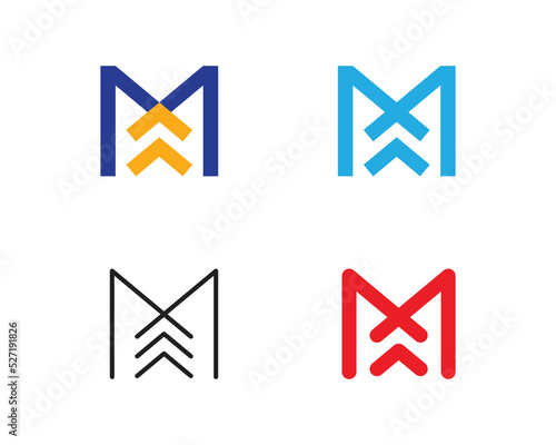 Initial Letter A with Arrow Logo Concept sign icon symbol Design. Financial, Accounting, Marketing, Business Logotype. Vector illustration template