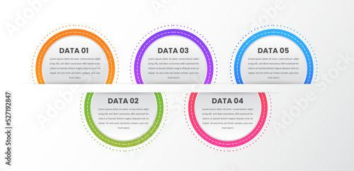 Business infographic design elements vector