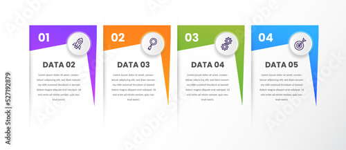 Business infographic design elements vector