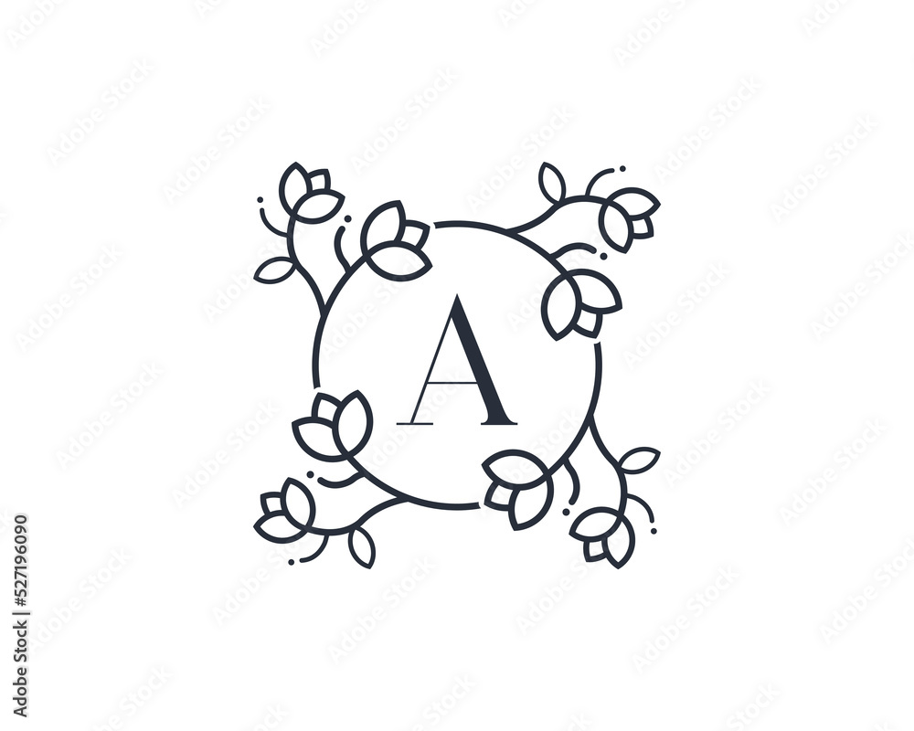 Elegant Floral Flower Logo Concept icon symbol sign symbol Design Element. Natural Products, Cosmetics, Ecology, health Care, spa, yoga Logotype. Vector illustration template Elegant Floral Flower Logo Concept icon symbol sign symbol Design Element. Natural Products, Cosmetics, Ecology, health Care, spa, yoga Logotype. Vector illustration template