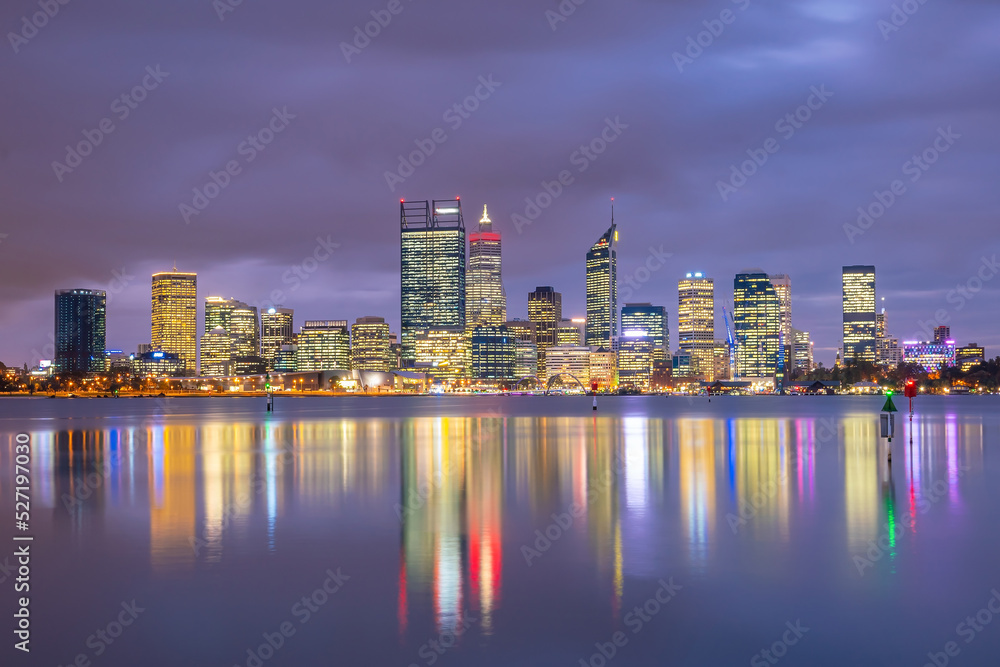 Perth downtown city skyline cityscape of Australia Perth downtown city skyline cityscape of Australia