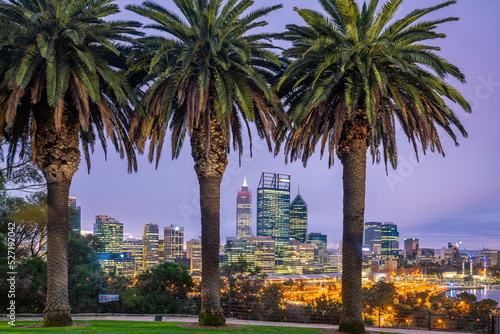 Perth downtown city skyline cityscape of Australia © f11photo