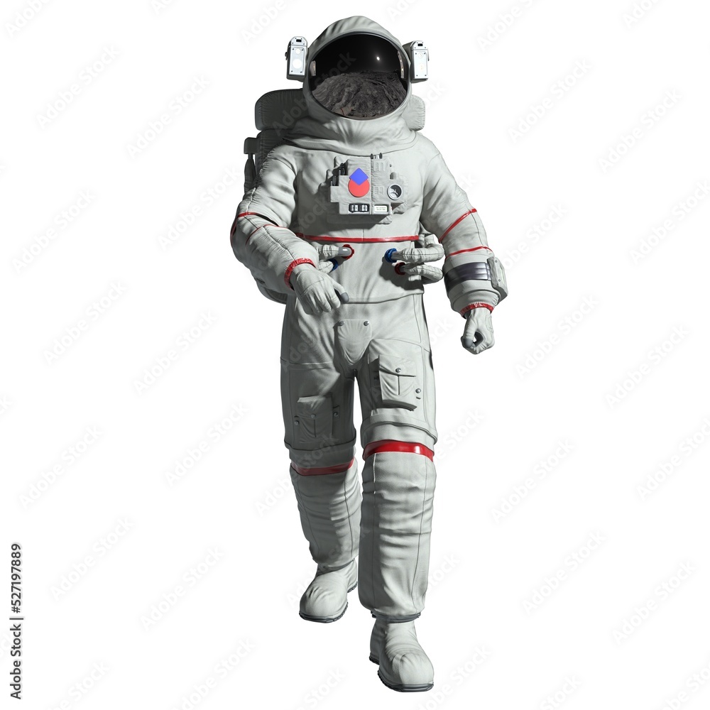 Astronaut 3d illustration isolated on white background Astronaut 3d illustration isolated on white background