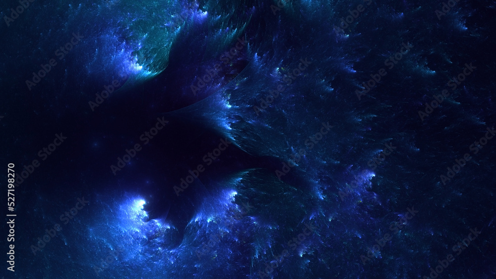 Naklejka premium 3D rendering abstract multicolor fractal light background