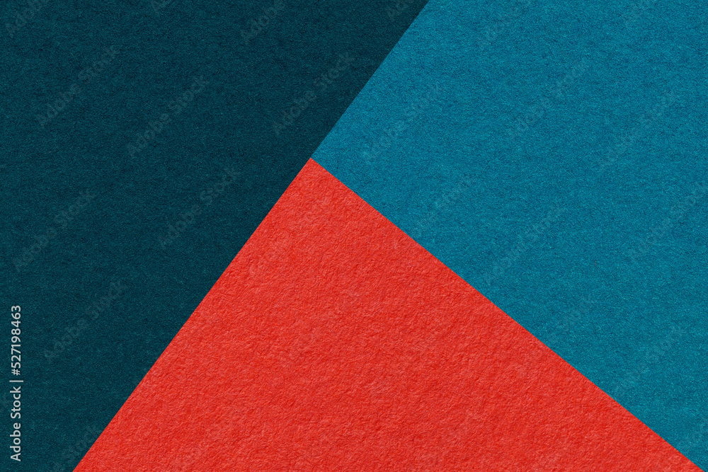 Texture of craft navy blue, cerulean and red shade color paper background, macro. Vintage abstract cardboard. Texture of craft navy blue, cerulean and red shade color paper background, macro. Vintage abstract cardboard.