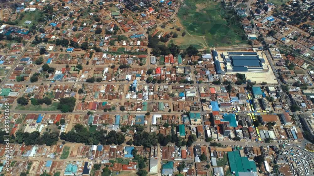 Aerial view of the Morogoro town in Tanzania Aerial view of the Morogoro town in Tanzania