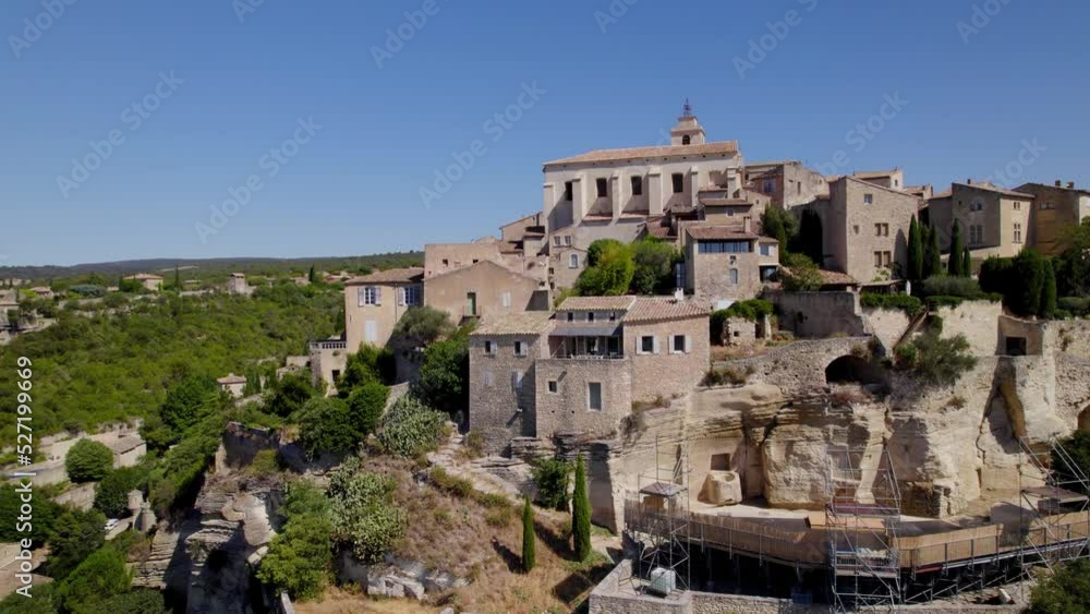 The beautiful village with a small castle on top of the hill at Collioure, France. The beautiful village with a small castle on top of the hill at Collioure, France.