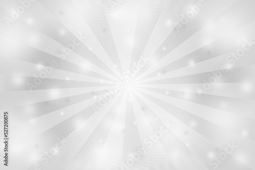 Abstract gray and white sunburst with sunlight and circle on background. illustration basic background concept. photo