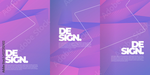 Vector design elements template for business brochure.