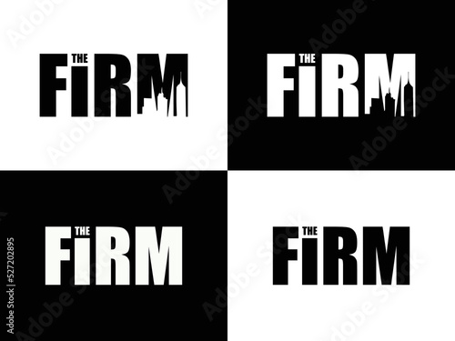 The Firm logo design vector template.eps