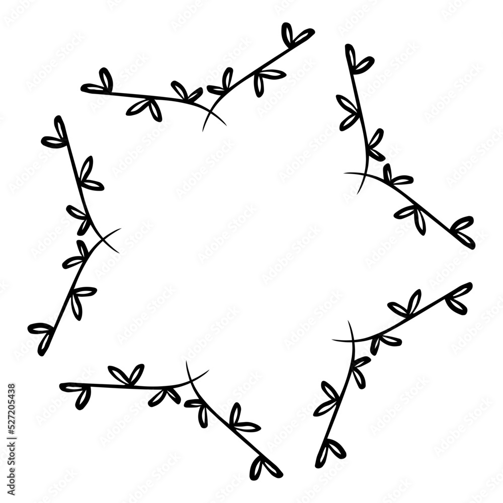 Obraz premium floral star element 