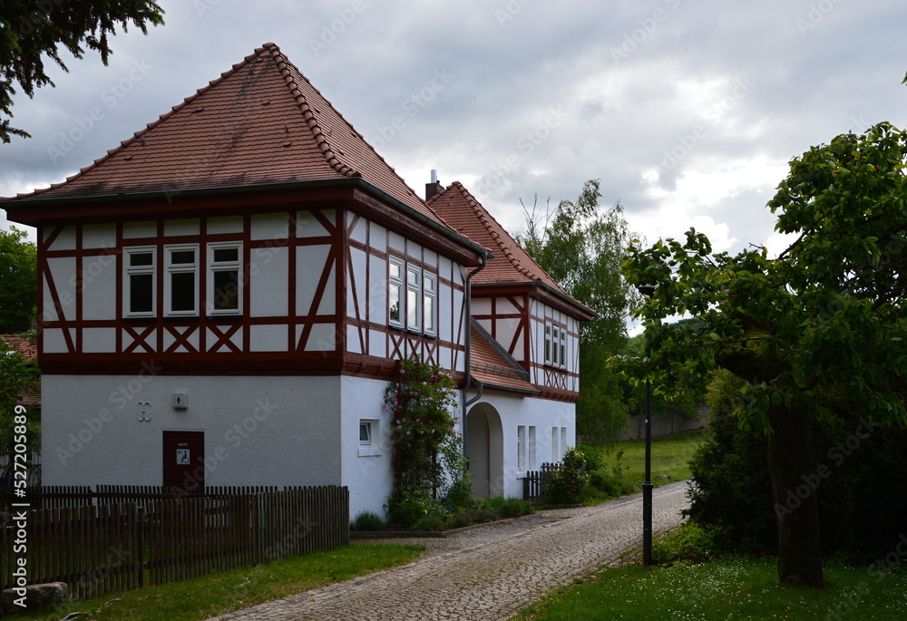 Historical Building in the Old Town of Kranichfeld, Thuringia