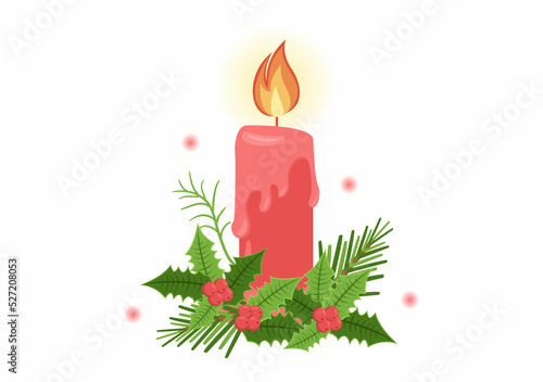 First Sunday of Advent or the Beginning of a New Church Year Which Takes Place on November 27 in Template Hand Drawn Cartoon Flat Illustration