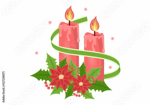 First Sunday of Advent or the Beginning of a New Church Year Which Takes Place on November 27 in Template Hand Drawn Cartoon Flat Illustration