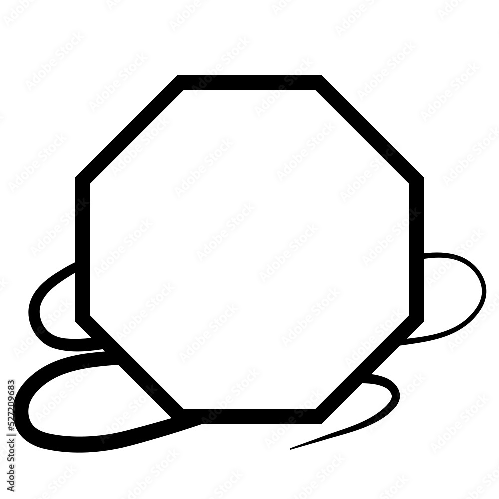 geometric abstract frame
