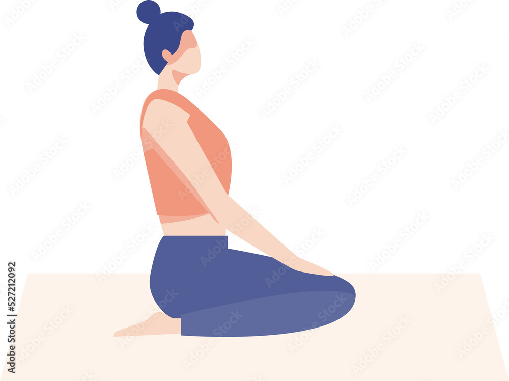 person doing yoga. illustration png person doing yoga. illustration png