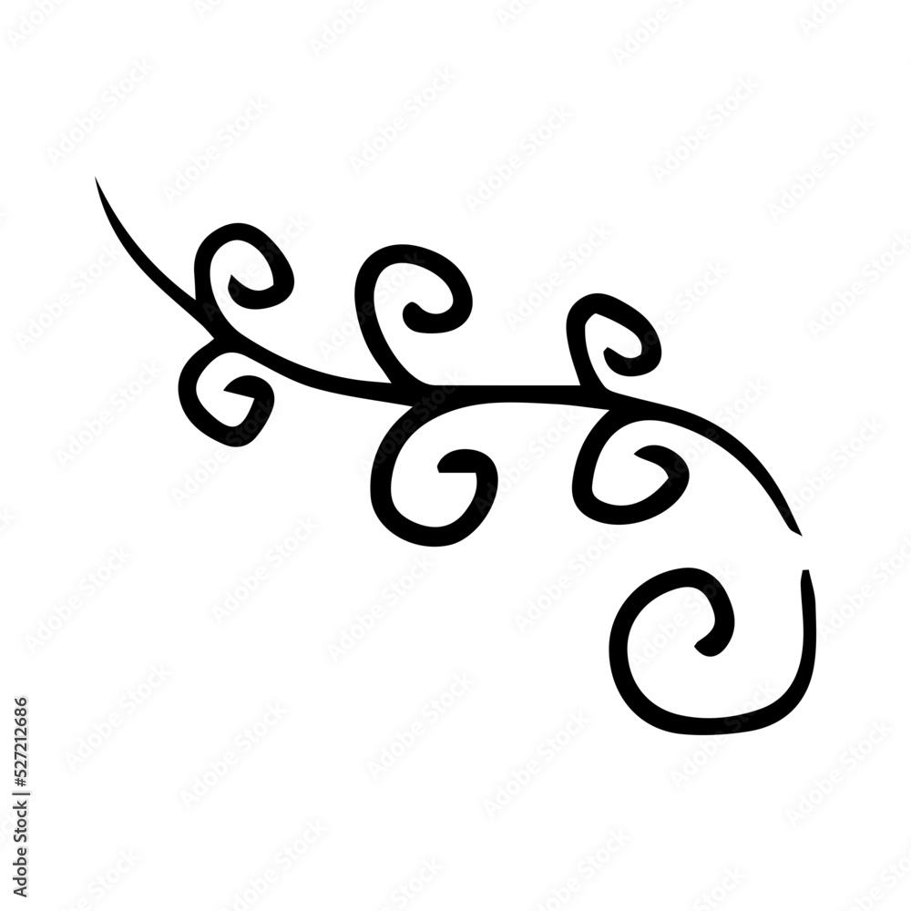 Fototapeta premium hand drawn leaves element