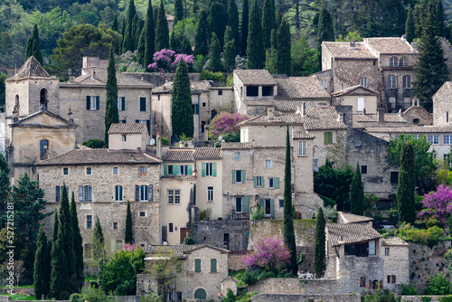 View of the Vaison la Romaine village in Provence, France photo