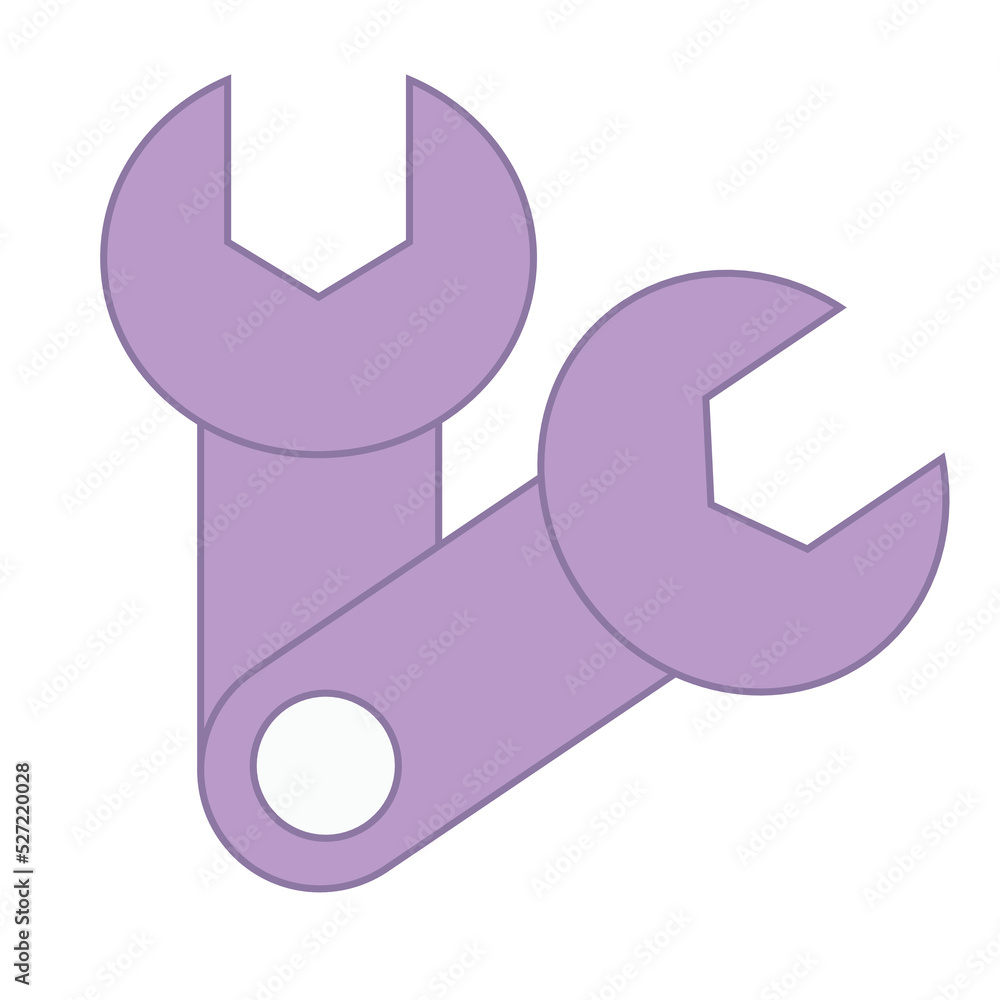 illustration of a wrench illustration of a wrench