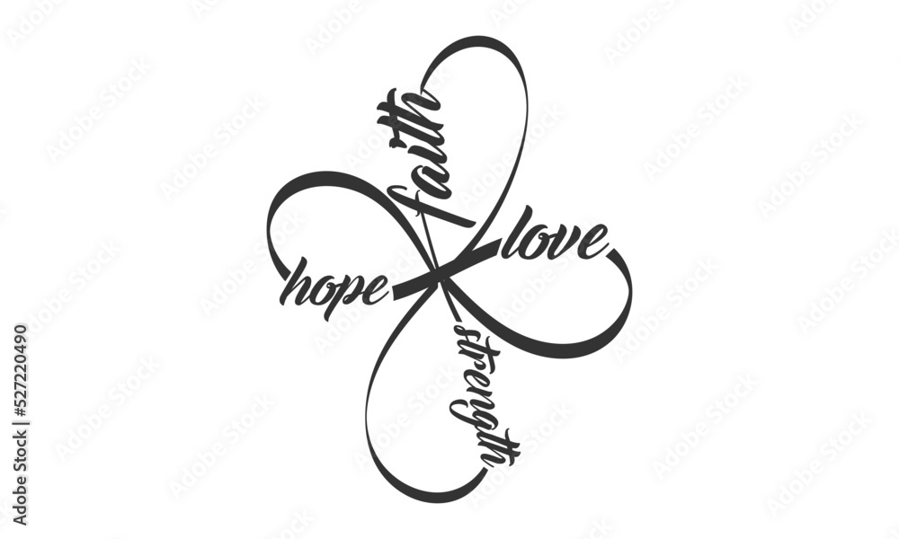 Christian Faith, Typography for print or use as poster, card, flyer or T Shirt Christian Faith, Typography for print or use as poster, card, flyer or T Shirt