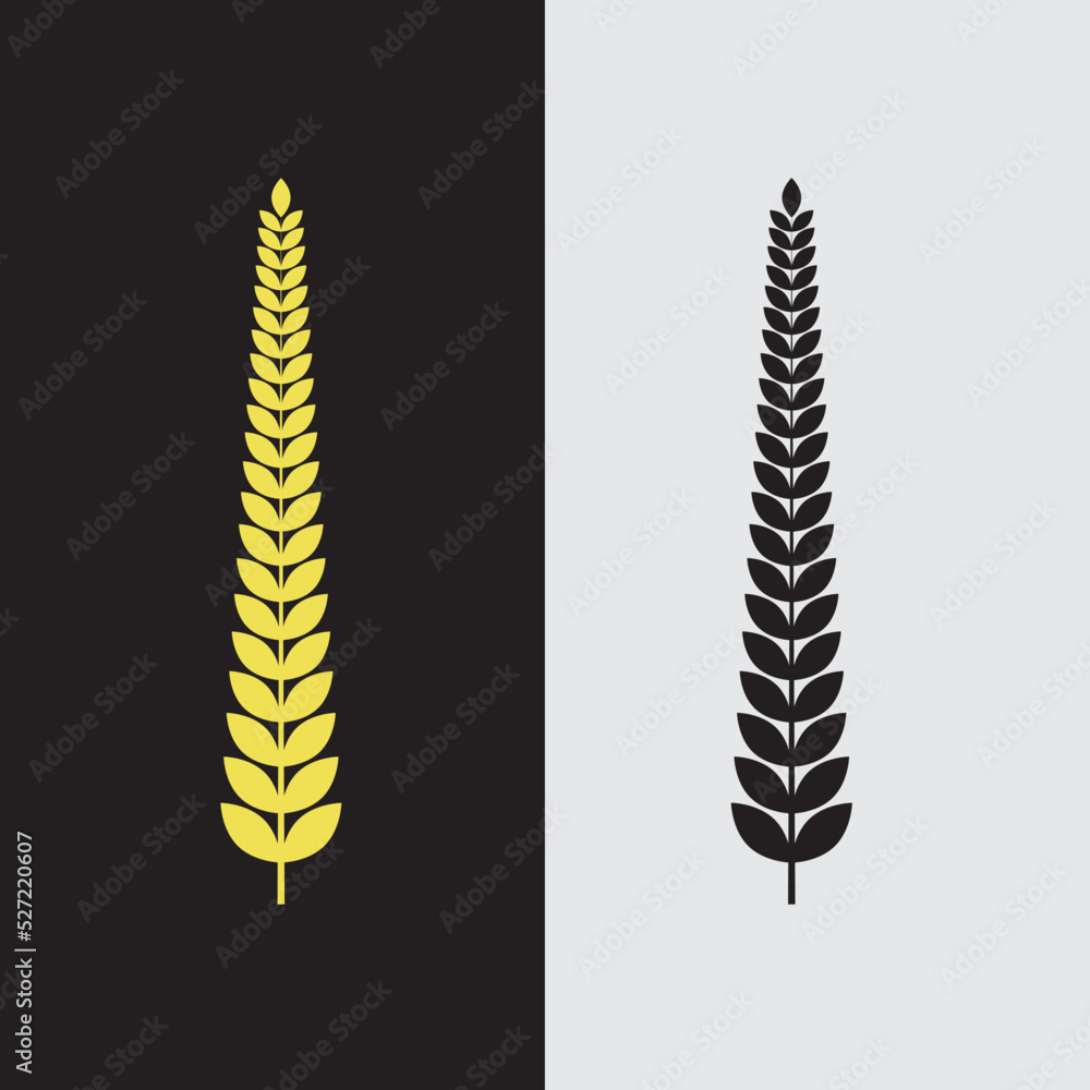Wheat vector art,illustration of a black and white background Wheat vector art,illustration of a black and white background