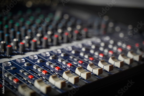 buttons equipment for sound mixer control, equipment for sound mixer control, electronic device.