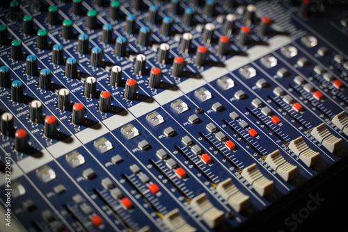 buttons equipment for sound mixer control, equipment for sound mixer control, electronic device.