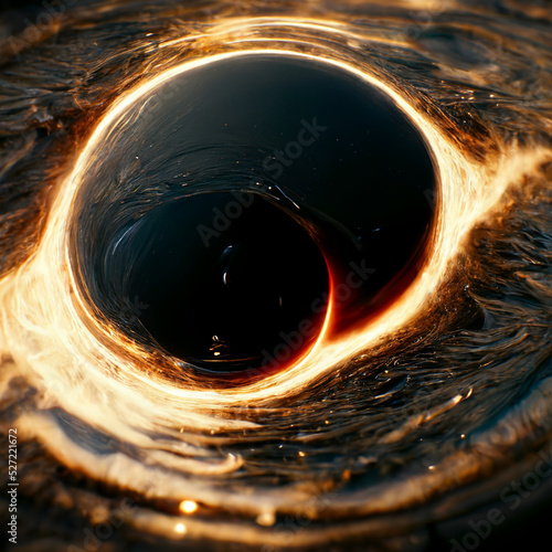 Fotobehang Emerging of black holes