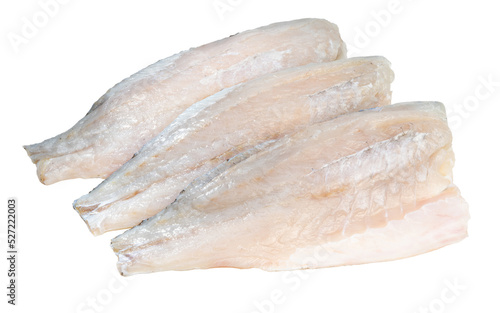 Fresh white striped bass fish isolated on white background, White striped bass fish isolated on white with clipping path.