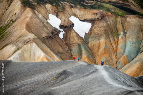 Volcanic mountains of Landmannalaugar in Fjallabak Nature Reserve. Iceland