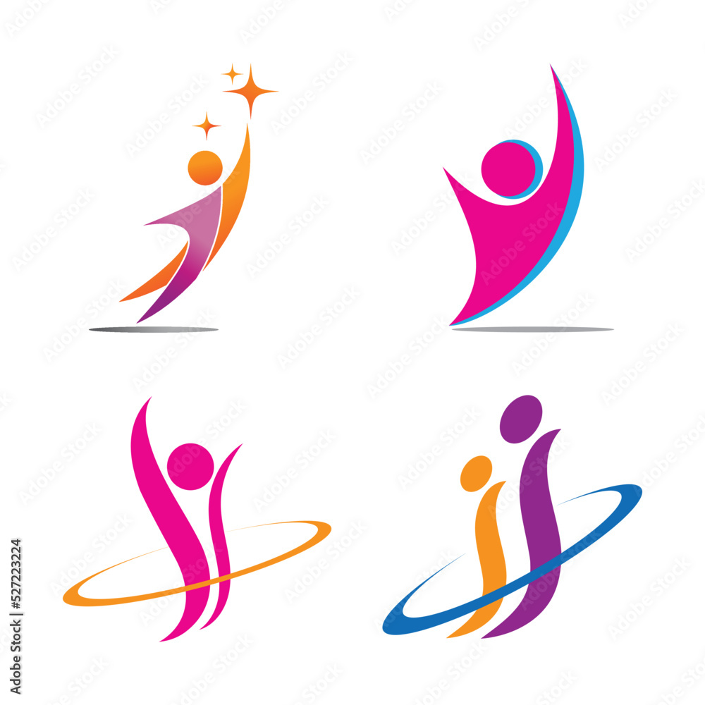 Adoption and community care Logo template vector Adoption and community care Logo template vector
