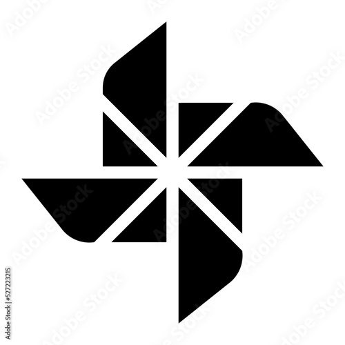 pinwheel glyph icon