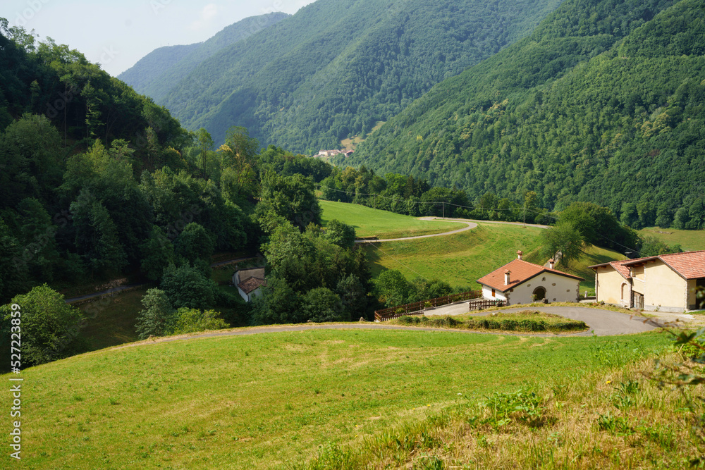 Landscape in Lessinia near Selva di Progno