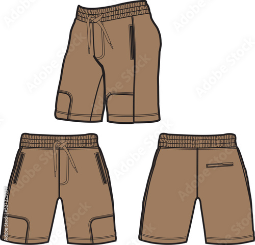 Sport suits design template, sweat pant, jogging