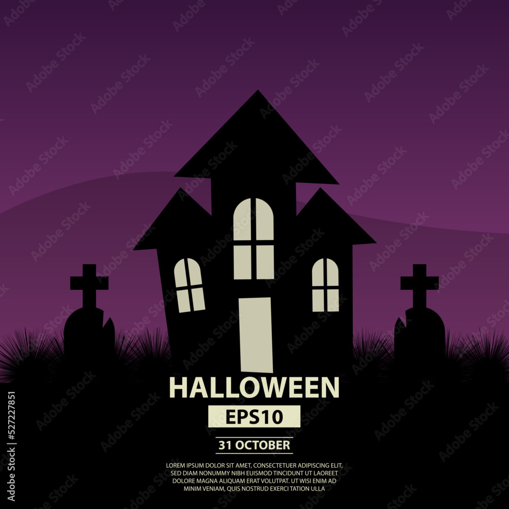 Background Halloween Vector Graphic Design