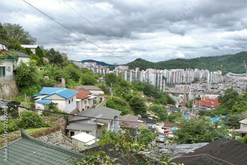 korean small village in the mountains