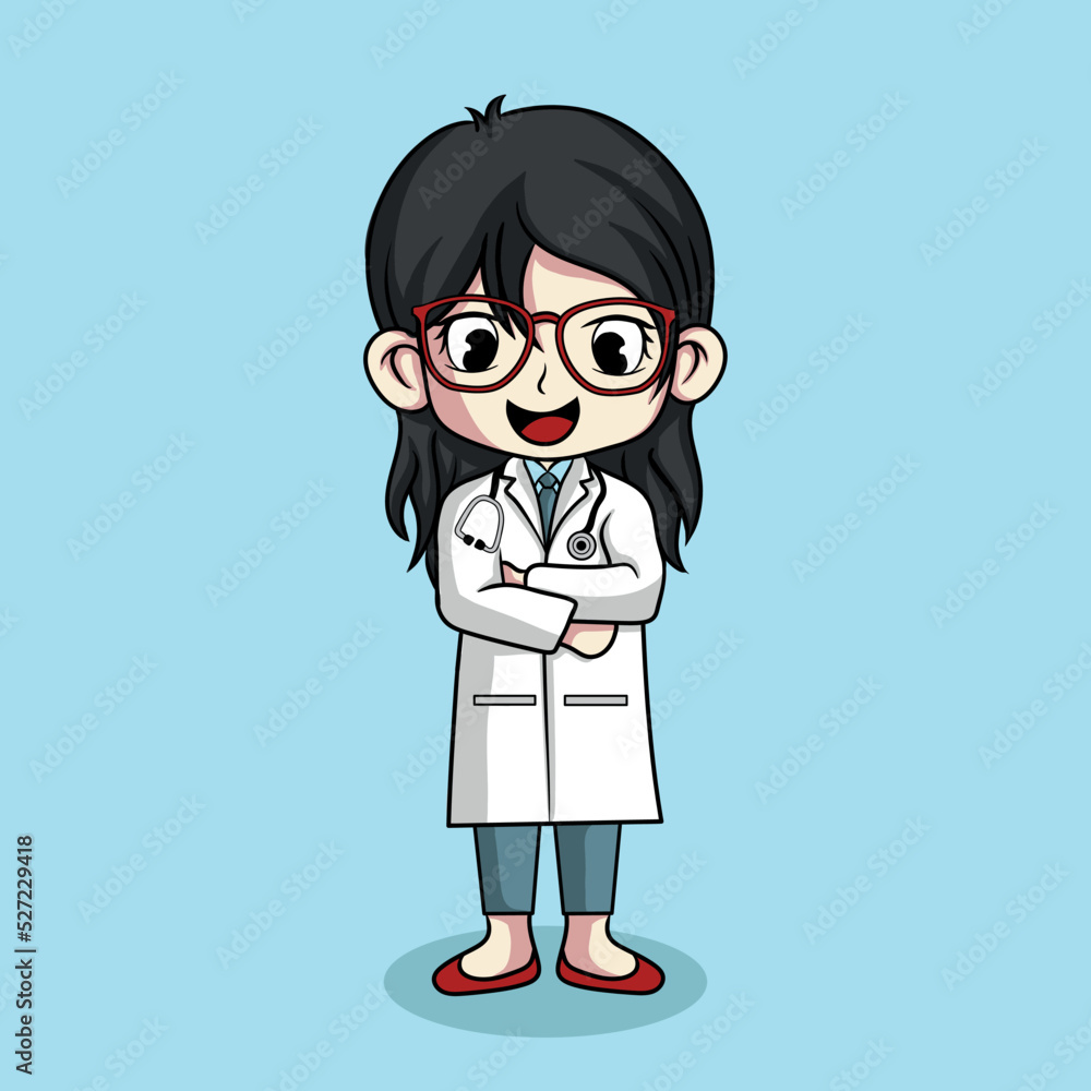 illustration art cute doctor character design illustration art cute doctor character design