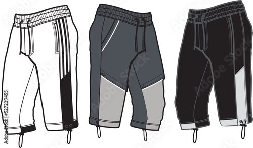 Sport suits design template, sweatpant, jogging