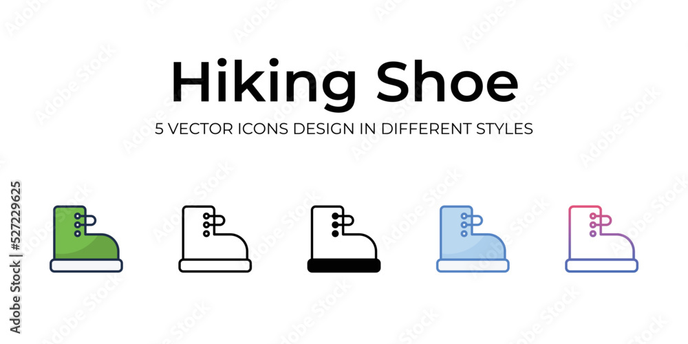 Hiking Shoe icon. Design from Camping collection. vector illustration Hiking Shoe icon. Design from Camping collection. vector illustration