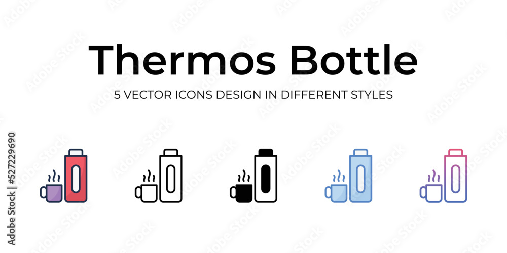 Thermos Bottle icon. Design from Camping collection. vector illustration Thermos Bottle icon. Design from Camping collection. vector illustration