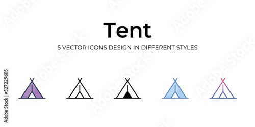 Tent icon. Design from Camping collection. vector illustration